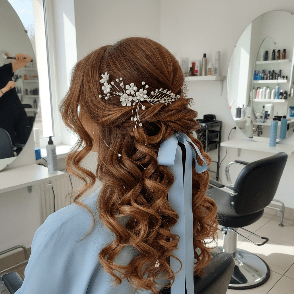 Prom hairstyle portfolio piece
