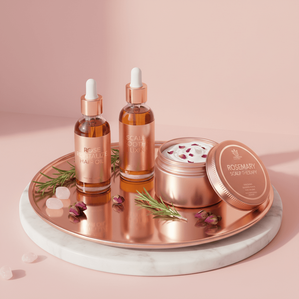 Handcrafted hair products for scalp health