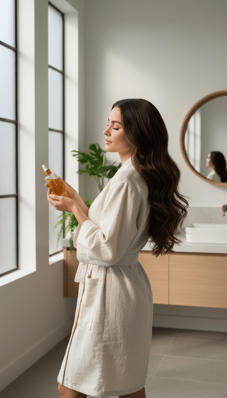 Handcrafted hair oil product by Beauty By Davesha